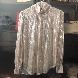Beautiful Sequins sparkly Blouse top
